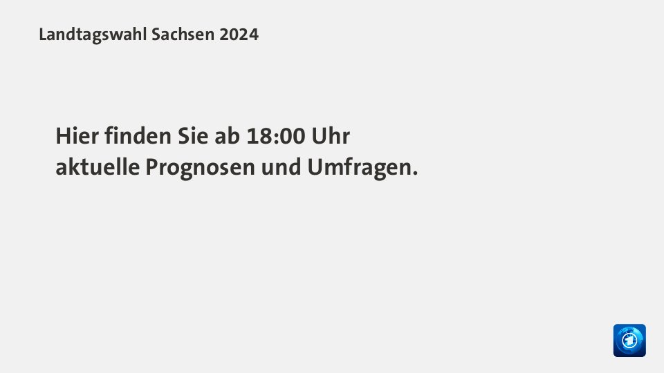 Landtagswahl Sachsen 2024 Ergebnisse und Analysedaten tagesschau.de