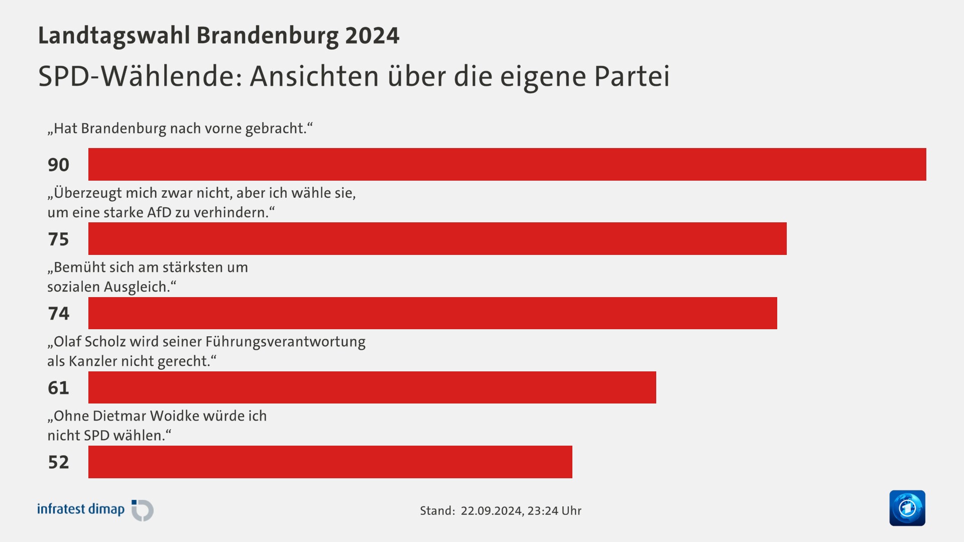 SPD-Wählende: Ansichten über die eigene Partei